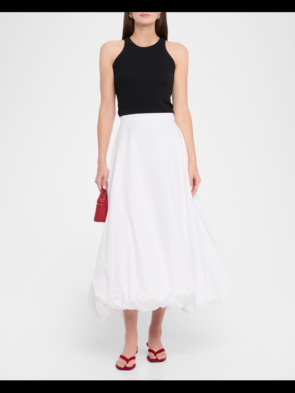 By Malene Birger Aubrey organic-cotton bubble midi skirt size EU 40/ US 8